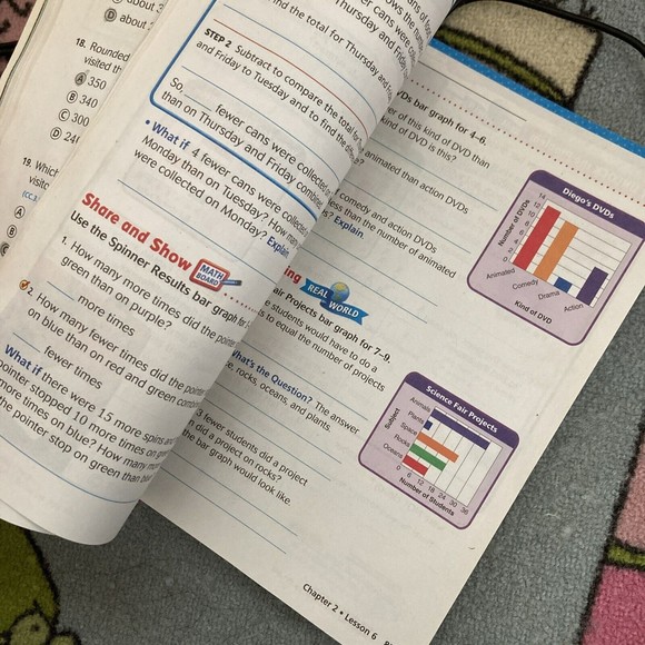 Lot Of 2. Go Math!: Student Practice Book & Text Book Grade 3 - Paperback - Picture 9 of 9